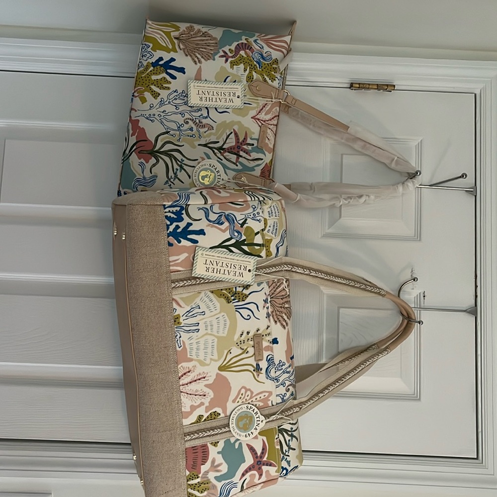 Two spartina weatherproof totes